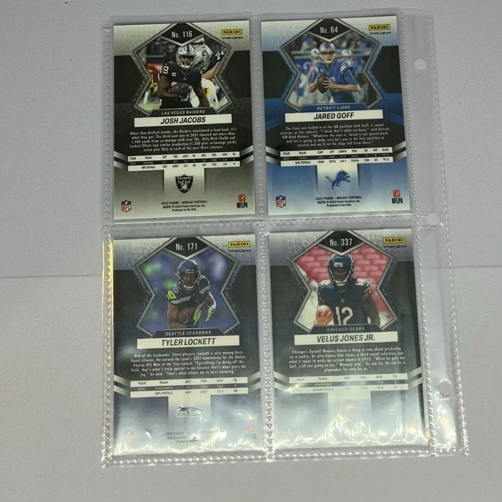 2022 Panini Mosaic Prizm Cards, Lot of 4